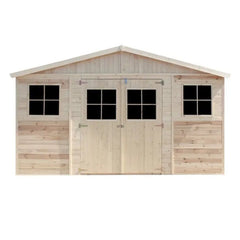 Abri de jardin en panneaux 17mm - 401x199cm - sans plancher - Timbela Ma boutique