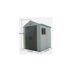 Abri de jardin en HDPE SunLife beige 4,97m² + plancher - Jôbu Ma boutique