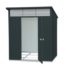 Abri de jardin en métal anthracite 3,92m² + kit d'ancrage + kit de fondation  DURAMAX Ma boutique