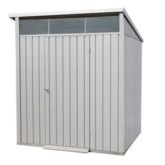Abri de jardin en métal gris 3,92m² + kit d'ancrage + kit de fondation DURAMAX Ma boutique