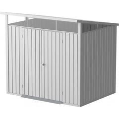 Abri de jardin en métal gris 5,22m² + kit d'ancrage + kit de fondation DURAMAX Ma boutique
