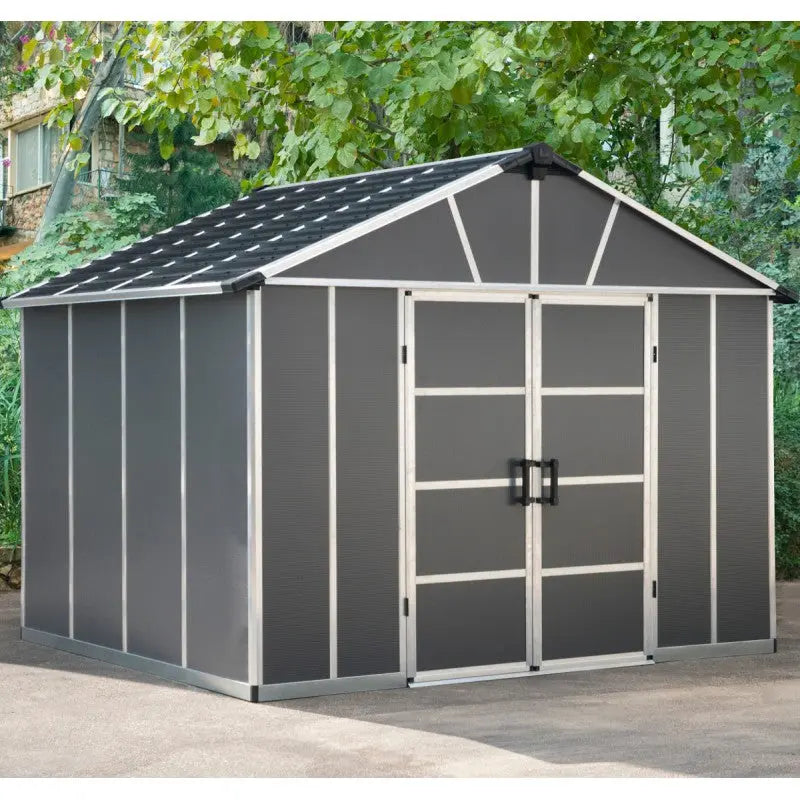 Abri de jardin en polycarbonate 7,9m² sans plancher YUKON - Palram  - Canopia Ma boutique