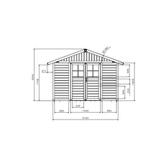 Abri de jardin en PVC 11,2m² DECO rouge et blanc Grosfillex + kit ancrage offert Ma boutique