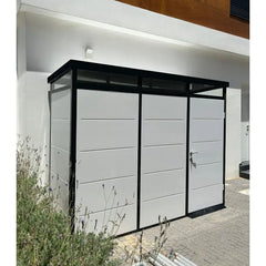 Abri de jardin modulaire isolé 3x1m profils noirs - plancher inclus - Everbox Ma boutique