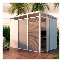 Abri de jardin modulaire isolé 3x2m blanc - plancher inclus - Everbox Ma boutique