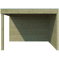 Abri Qube + extension 18m² en bois traité autoclave 27mm – Gardenas Ma boutique