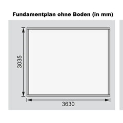 Abri toit plat 11,40m² bois massif gris terre 40mm Northeim 4 – WoodFeeling Ma boutique