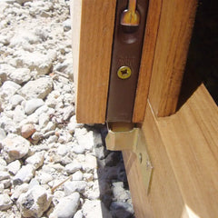 Abri toit plat 9m² PLUS + terrasse 9m² 28mm traité marron Gardy Shelter Ma boutique