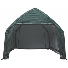 Garage haut démontable 23,8m² en acier et polyéthylène vert – Shelter Logic Ma boutique