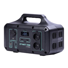 Pack station d'énergie portative Izywatt 1200 + panneau solaire pliant monocristallin 160W Izywatt - ORIUM Ma boutique