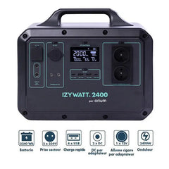 Station d'énergie portative Izywatt 2400 LFP - ORIUM Ma boutique