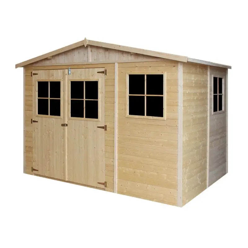 Abri de jardin en panneaux 17mm - 303x199cm - avec plancher - Timbela Ma boutique