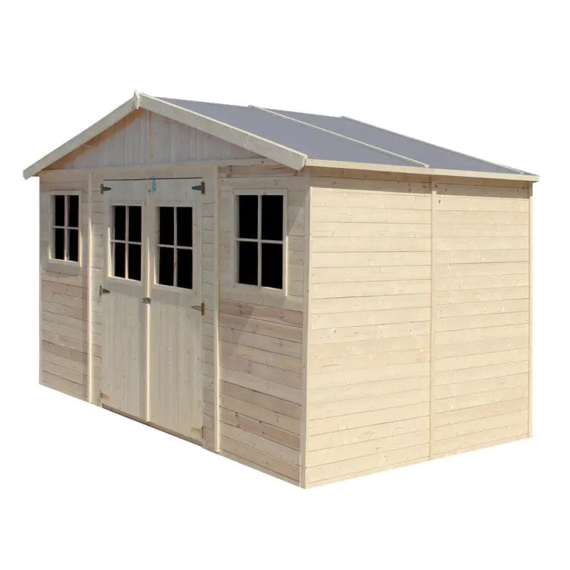 Abri de jardin en panneaux 17mm - 401x199cm - sans plancher - Timbela Ma boutique