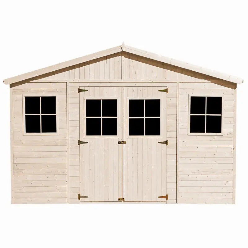 Abri de jardin en panneaux 17mm - 401x297cm - sans plancher - Timbela Ma boutique