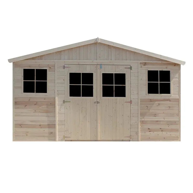 Abri de jardin en panneaux 17mm - 401x493cm - sans plancher - Timbela Ma boutique