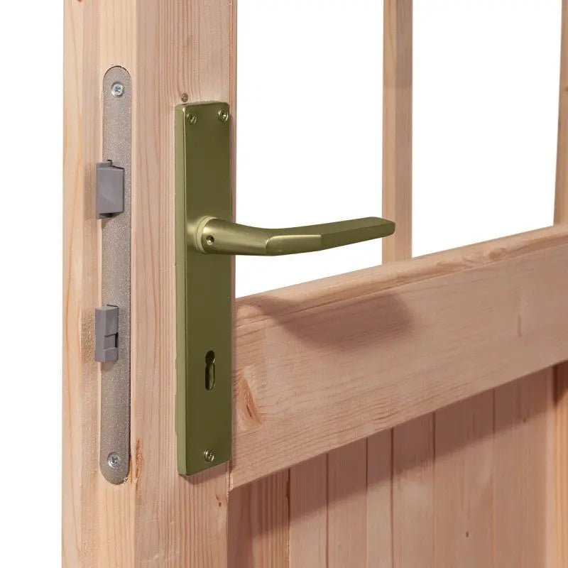 Abri de jardin en bois massif gris terre 5,95m² Kandern 3 – Karibu Ma boutique