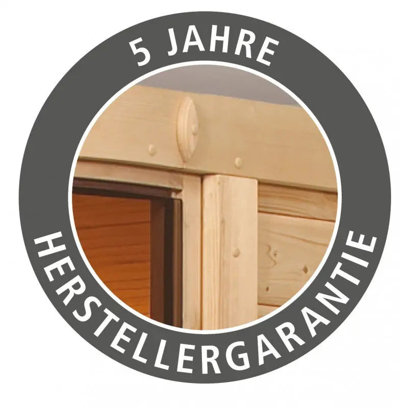 Abri de jardin en bois massif gris terre 6,05m² Amberg 4 – Karibu Ma boutique