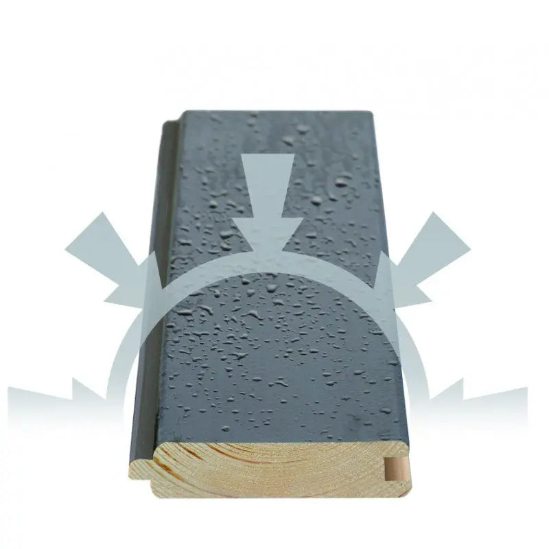 Abri de jardin en bois vitrifié gris 19mm 4.62m² Glücksburg 3 - Karibu Ma boutique