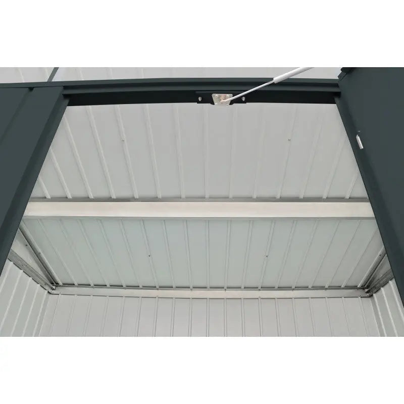 Abri de jardin en métal anthracite 3,92m² + kit d'ancrage + kit de fondation  DURAMAX Ma boutique