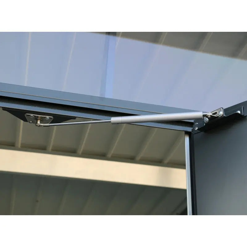 Abri de jardin en métal anthracite 5,22m² + kit d'ancrage + kit de fondation DURAMAX Ma boutique