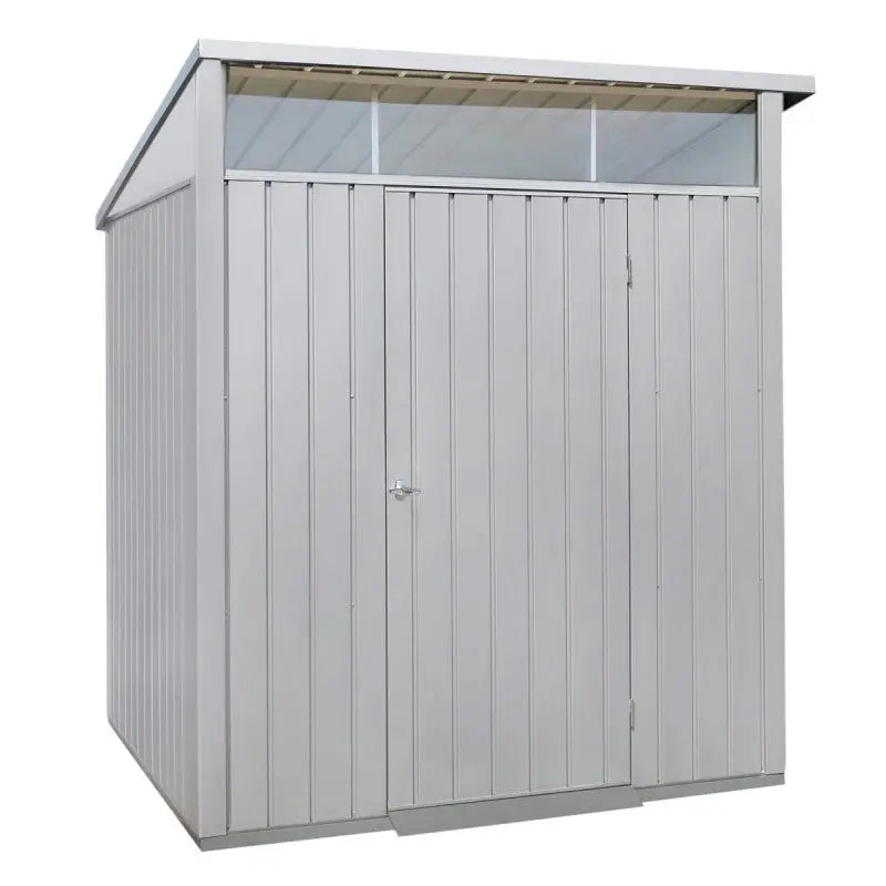 Abri de jardin en métal gris 3,92m² + kit d'ancrage + kit de fondation DURAMAX Ma boutique