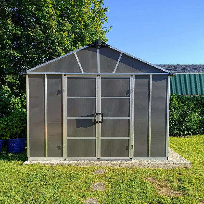 Abri de jardin en polycarbonate 7,9m² sans plancher YUKON - Palram  - Canopia Ma boutique