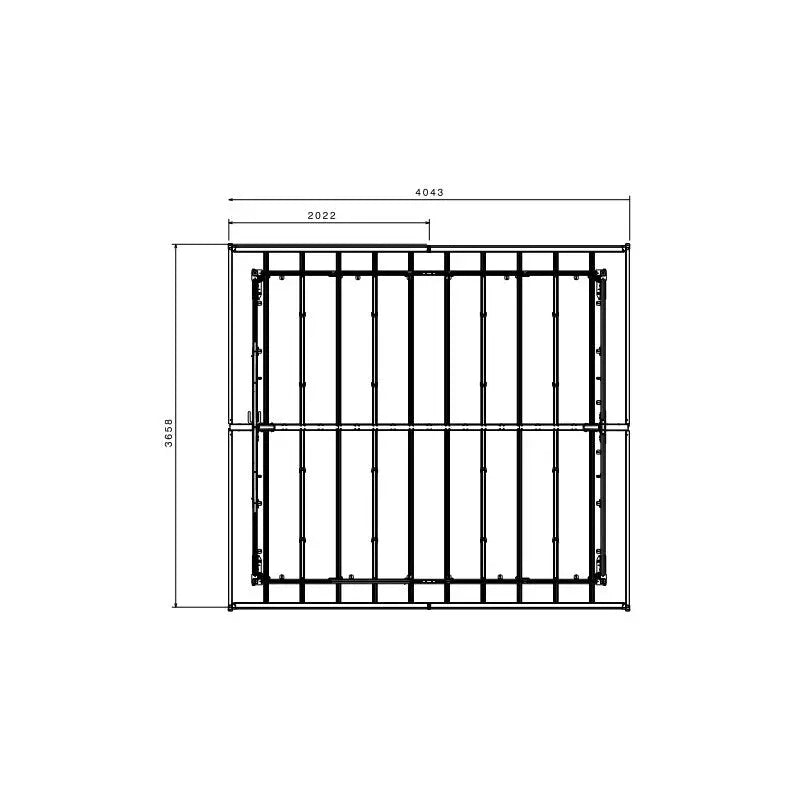 Abri de jardin en PVC 11,2m² DECO gris foncé et blanc Grosfillex + kit ancrage offert Ma boutique