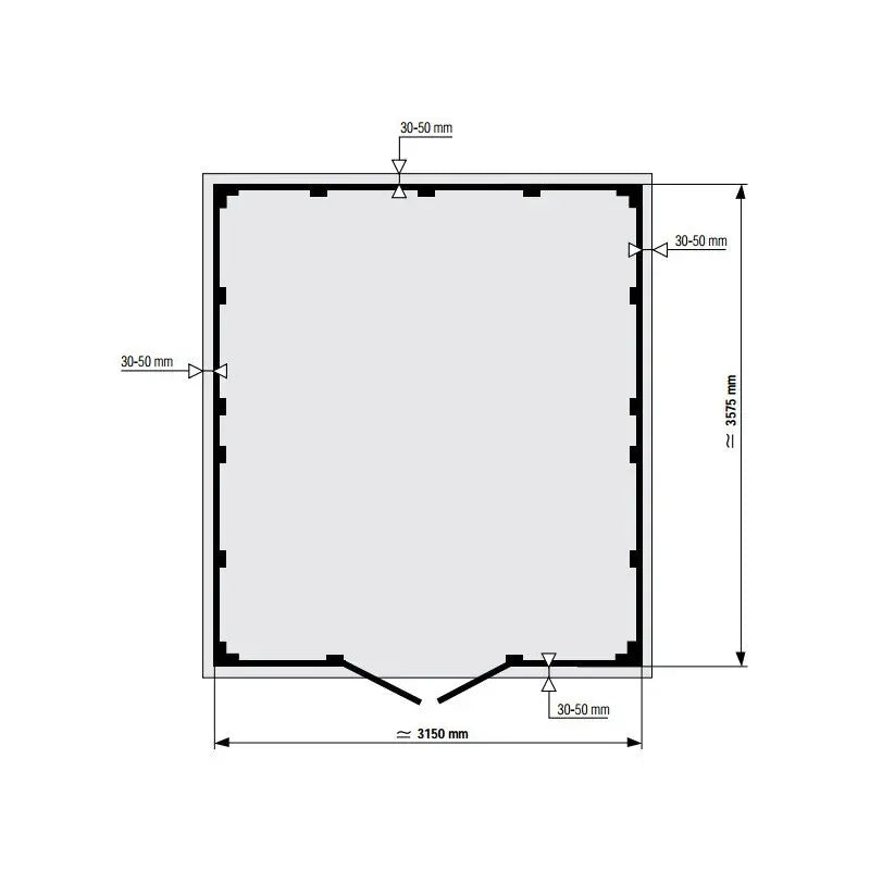 Abri de jardin en PVC 11,2m² DECO gris foncé et blanc Grosfillex + kit ancrage offert Ma boutique