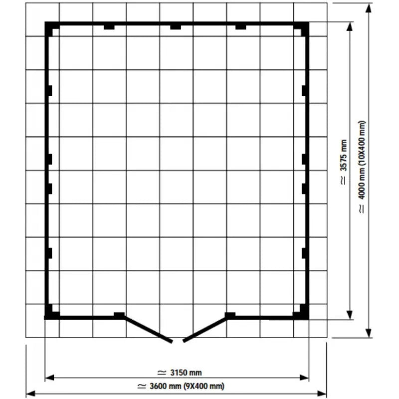 Abri de jardin en PVC 11,2m² UTILITY blanc et gris bleu Grosfillex + kit ancrage offert Ma boutique