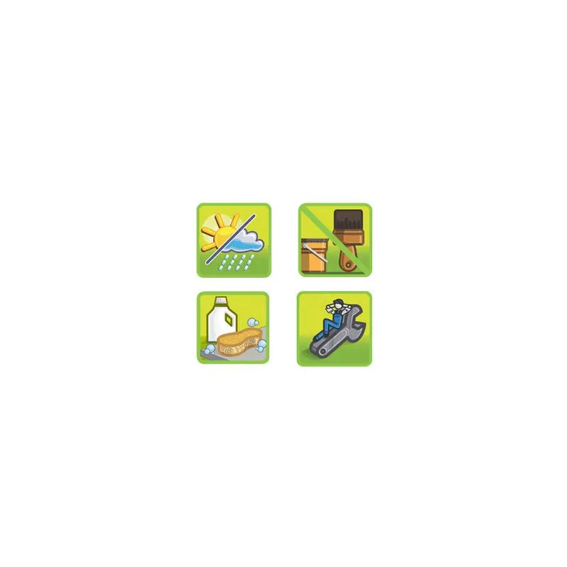 Abri de jardin en PVC 4,9m² DECO blanc et gris vert Grosfillex + kit ancrage offert Ma boutique