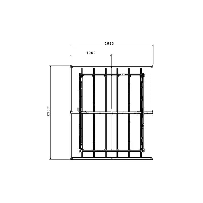 Abri de jardin en PVC 4,9m² DECO gris foncé et blanc Grosfillex + kit ancrage offert Ma boutique
