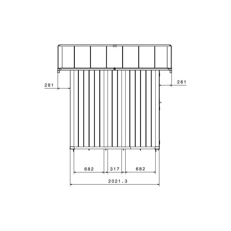 Abri de jardin en PVC 4,9m² UTILITY blanc et gris bleu Grosfillex + kit ancrage offert Ma boutique