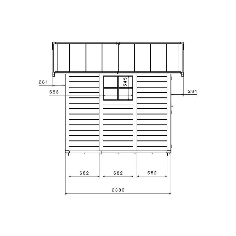 Abri de jardin en PVC 7,5m² DECO gris clair et blanc Grosfillex + kit ancrage offert Ma boutique