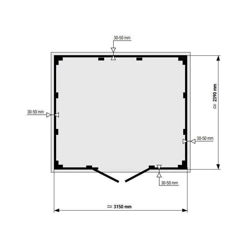 Abri de jardin en PVC 7,5m² DECO gris clair et blanc Grosfillex + kit ancrage offert Ma boutique