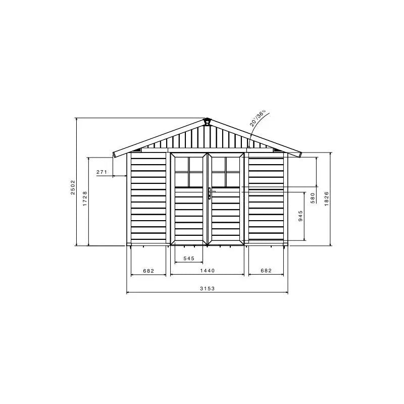 Abri de jardin en PVC 7,5m² DECO Sherwood Grosfillex + kit ancrage offert Ma boutique