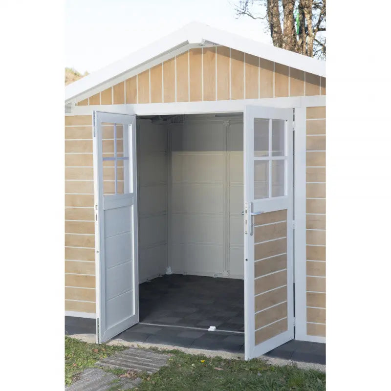Abri de jardin en PVC 7,5m² DECO Sherwood Grosfillex + kit ancrage offert Ma boutique