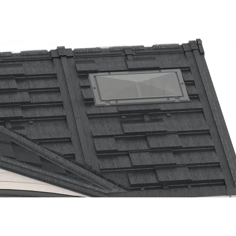 Abri de jardin en PVC 8,05m² DarkGrey Apex + kit de fondation DURAMAX Ma boutique