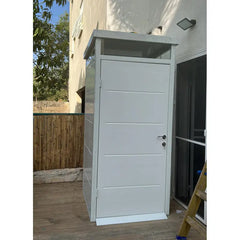 Abri de jardin modulaire isolé 1x1m blanc - plancher inclus - Everbox Ma boutique