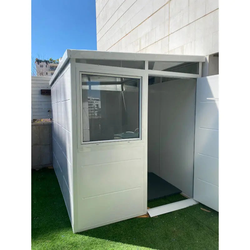 Abri de jardin modulaire isolé 3x2m blanc - plancher inclus - Everbox Ma boutique
