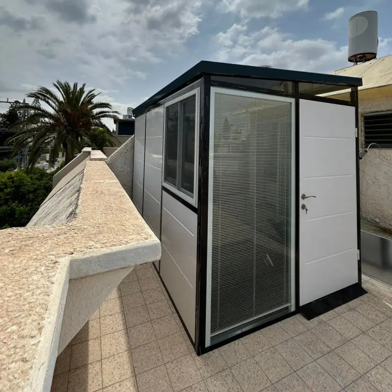 Abri de jardin modulaire isolé 3x2m profils noirs - plancher inclus - Everbox Ma boutique
