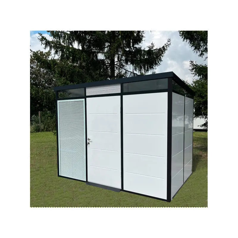 Abri de jardin modulaire isolé 3x2m profils noirs - plancher inclus - Everbox Ma boutique