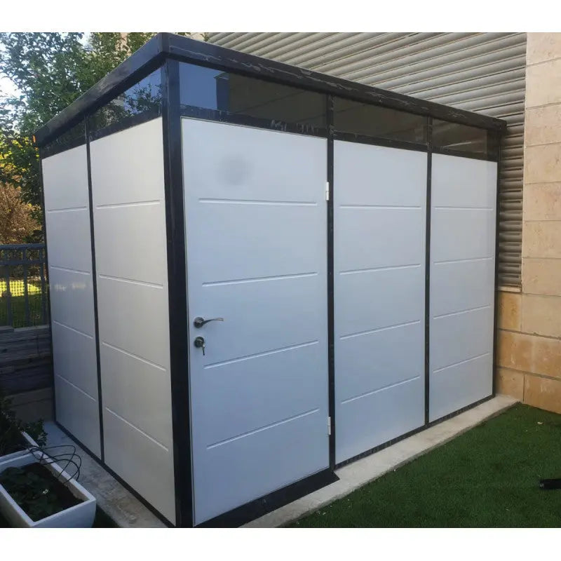 Abri de jardin modulaire isolé 3x2m profils noirs - plancher inclus - Everbox Ma boutique