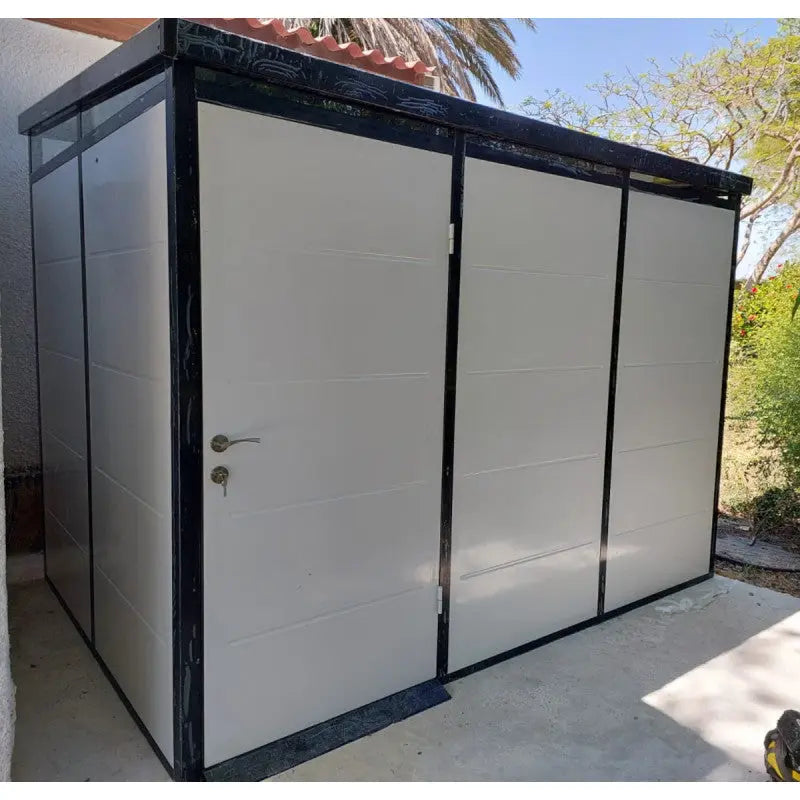Abri de jardin modulaire isolé 3x2m profils noirs - plancher inclus - Everbox Ma boutique