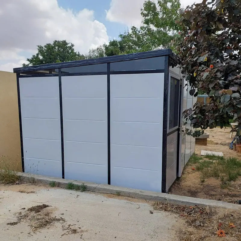 Abri de jardin modulaire isolé 4x3m profils noirs - plancher inclus - Everbox Ma boutique