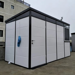 Abri de jardin modulaire isolé 4x2m profils noirs - plancher inclus - Everbox Ma boutique