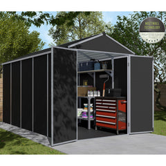 Abri de jardin RUBICON 7m² en aluminium et polycarbonate - Palram  - Canopia Ma boutique