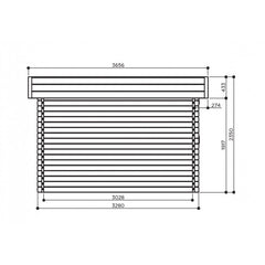 Abri de jardin Viborg 13,71m² en bois traité 40mm avec double porte - SOLID Ma boutique