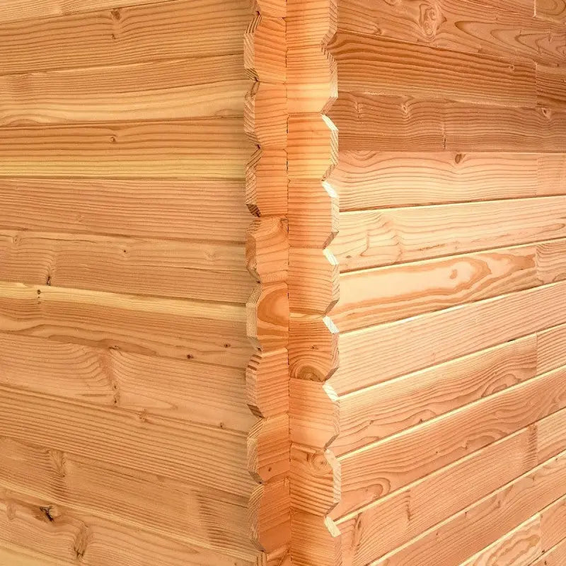 Abri de jardin en Douglas DUBLIN 4,28m² madriers 28mm + couverture Onduline - HABRITA Ma boutique