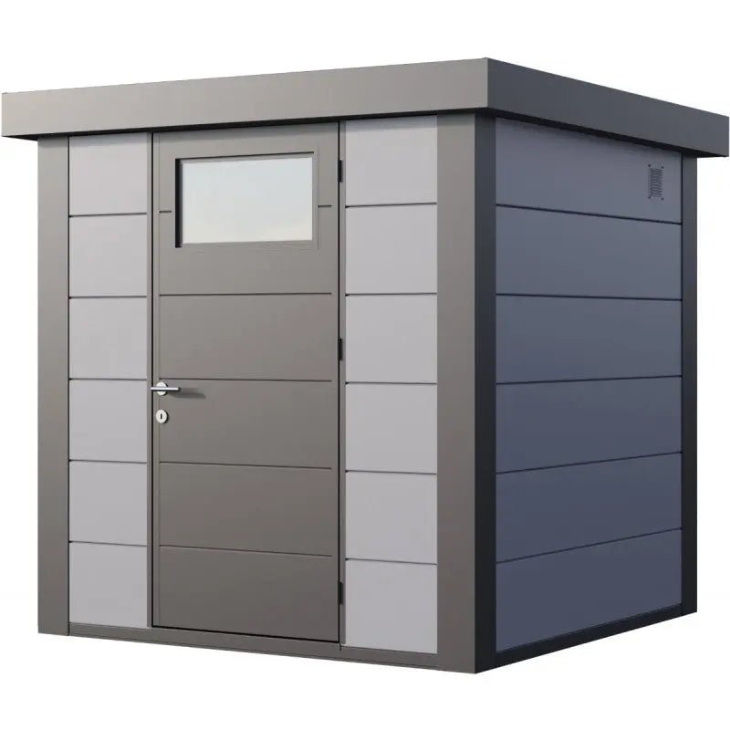 Abri en acier galvanisé gris clair 4,3m² Eleganto 2121 Telluria Ma boutique