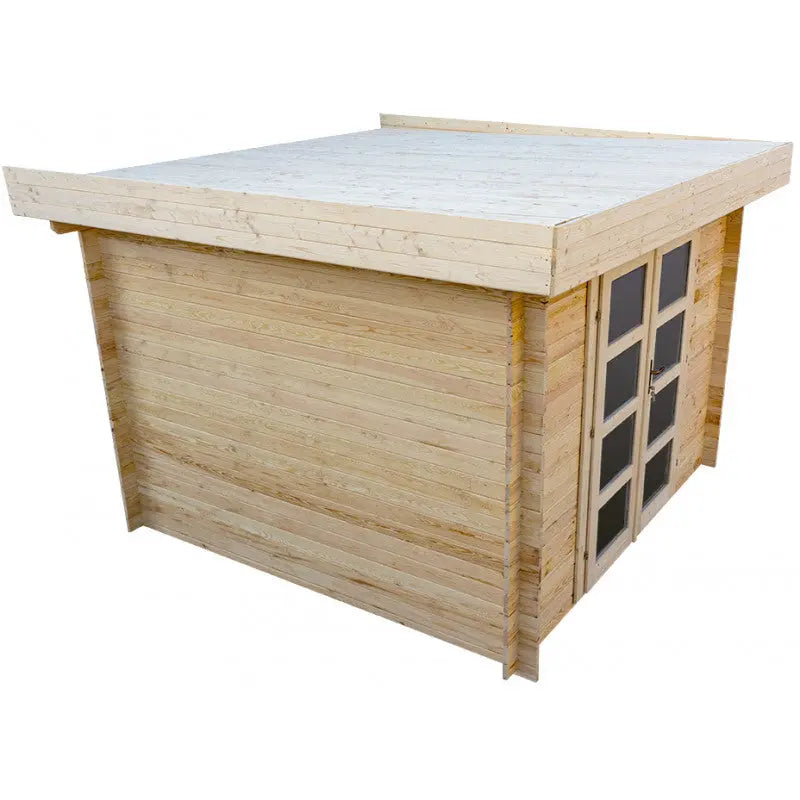 Abri en bois massif 9m² MODERNE - madriers 28mm Gardy Shelter Ma boutique